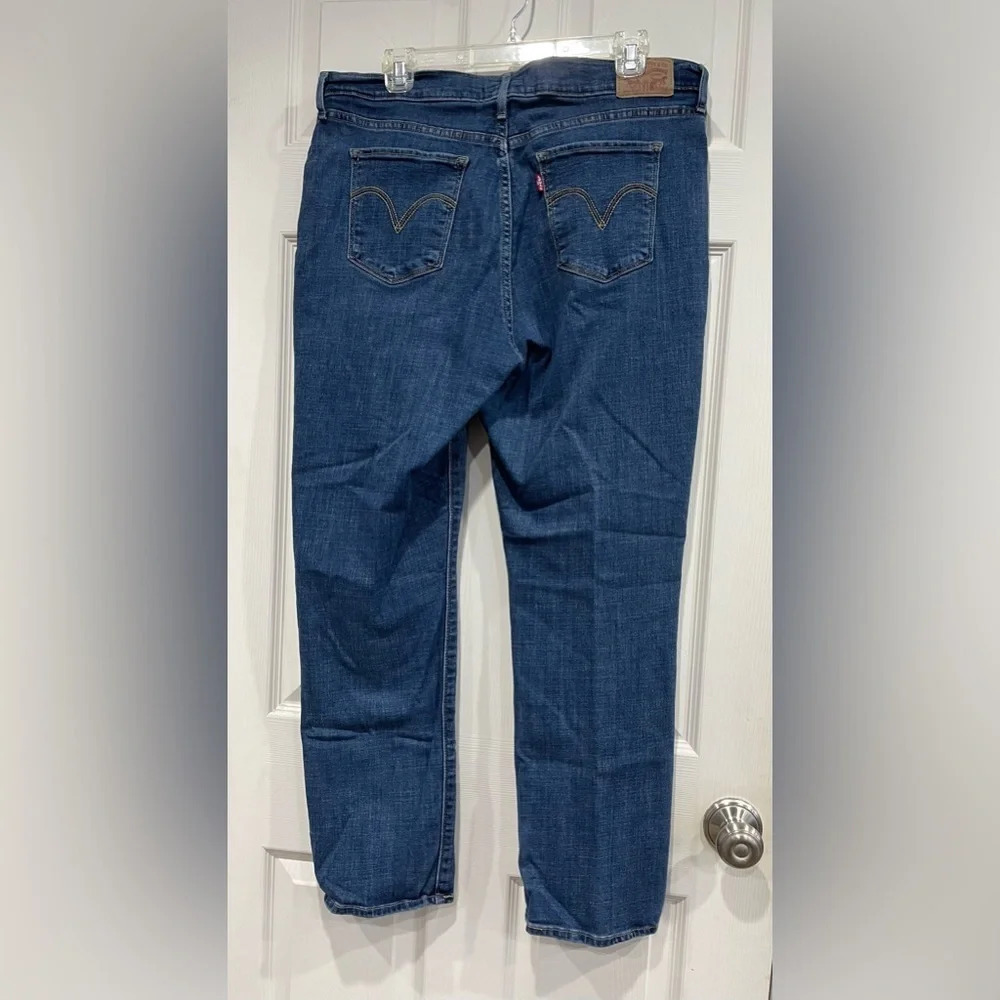 Levi’s Womens 14 Classic Straight Jeans Color Maui Waterfall Blue EUC - Picture 12 of 12